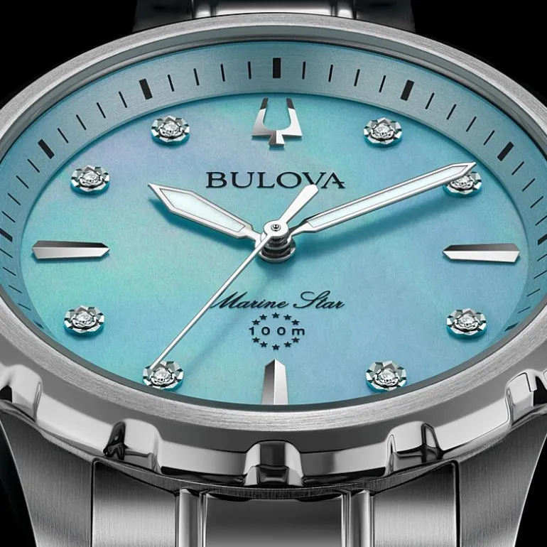 Bulova Performance Womens Silver Tone Stainless Steel Bracelet Watch 96p248