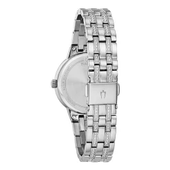 Bulova Phantom Womens Diamond Accent Silver Tone Stainless Steel Bracelet Watch 96l276