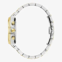 Bulova Prestige Mens Chronograph Two Tone Stainless Steel Bracelet Watch 98b450