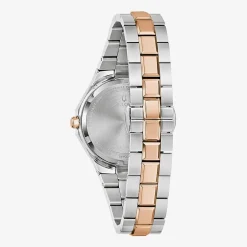 Bulova PrestigeN Womens Two Tone Stainless Steel Bracelet Watch 98p235