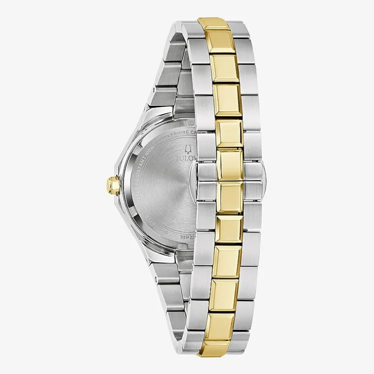 Bulova PrestigeN Womens Two Tone Stainless Steel Bracelet Watch 98p234