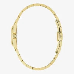 Bulova Surveyor Womens Gold Tone Stainless Steel Bracelet Watch 97l187