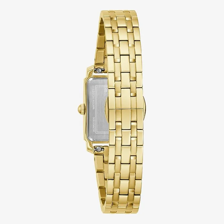 Bulova Sutton Womens Gold Tone Stainless Steel Bracelet Watch 97l177