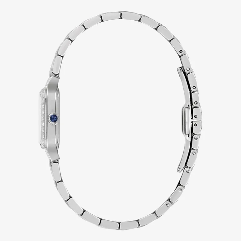 Bulova Womens Silver Tone Stainless Steel Bracelet Watch 96r256