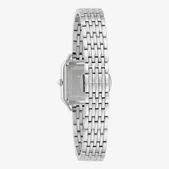 Bulova Womens Silver Tone Stainless Steel Bracelet Watch 96r256