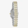 Bulova Womens Two Tone Stainless Steel Bracelet Watch 98l330