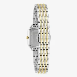 Bulova Womens Two Tone Stainless Steel Bracelet Watch 98l330