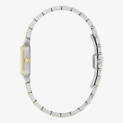 Bulova Womens Two Tone Stainless Steel Bracelet Watch 98l330