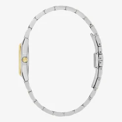 Bulova Womens Two Tone Stainless Steel Bracelet Watch 98l331