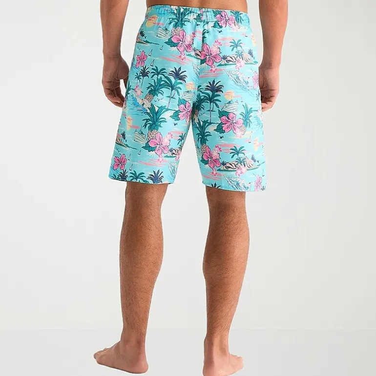 Burnside Mens Drawstring Waist 8" Swim Trunks