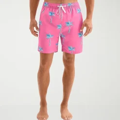 Burnside Mens Drawstring Waist 6" Swim Trunks
