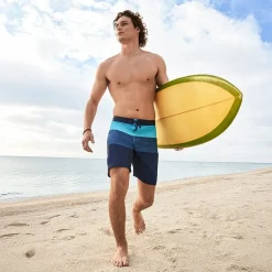 Burnside Mens 9 1/2" Striped Board Shorts