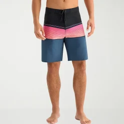 Burnside Mens 9 1/2" Striped Board Shorts