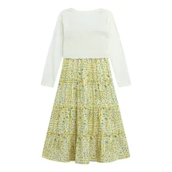 by&by girl Big Kid Girls Floral 2-pc. Dress Set