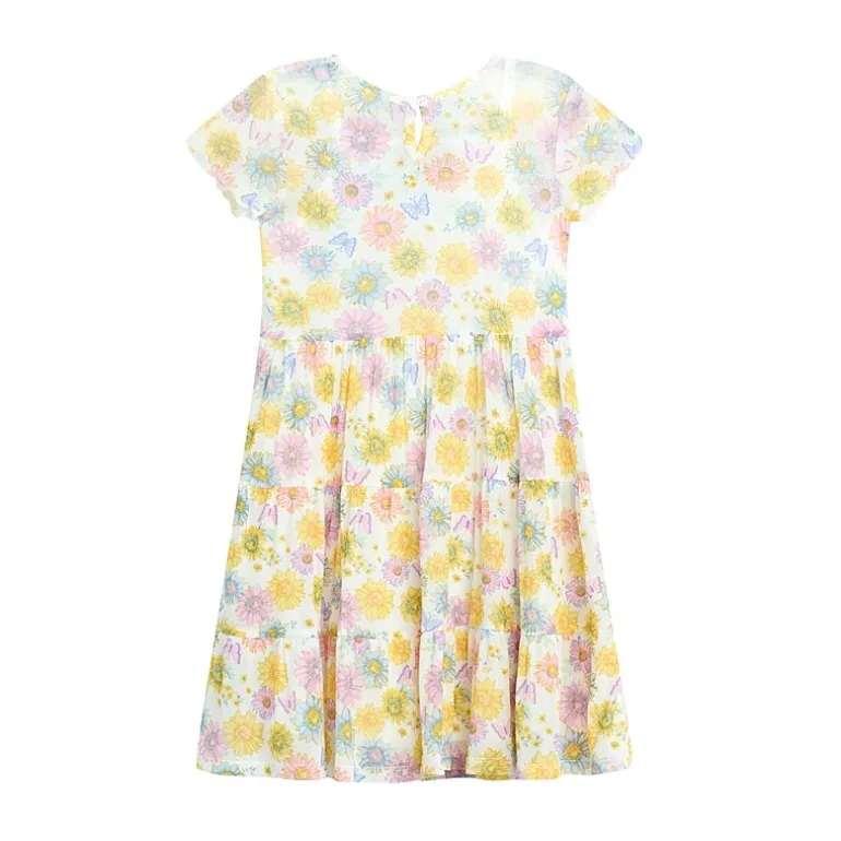 by&by girl Little Girls Cap Floral 2-pc. Dress Set