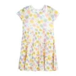 by&by girl Little Girls Cap Floral 2-pc. Dress Set