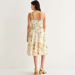 by&by Womens Juniors Sweetheart Neck Sleeveless A-Line Dress