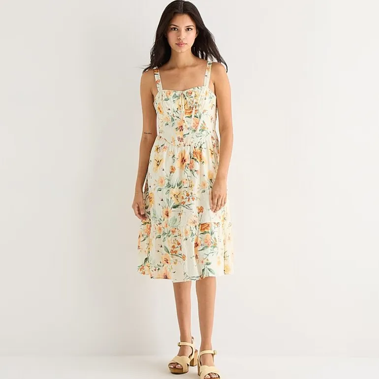 by&by Womens Juniors Sweetheart Neck Sleeveless A-Line Dress