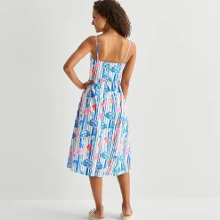 by&by Womens Juniors V Neck Sleeveless A-Line Dress