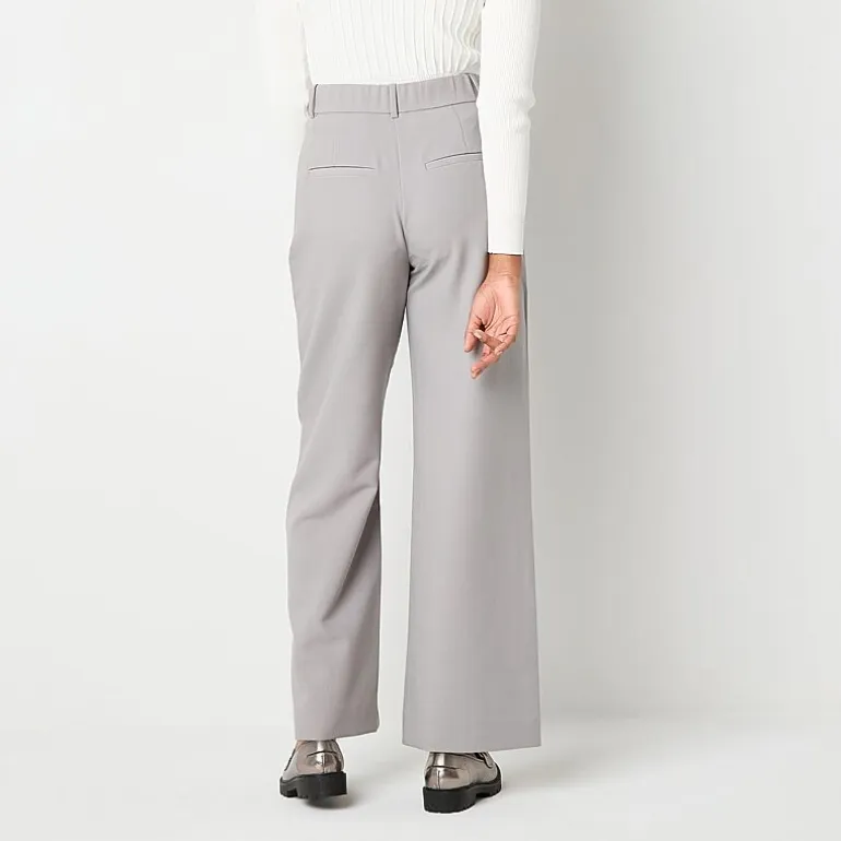 by&by Womens Juniors Wide Leg High Rise Trouser