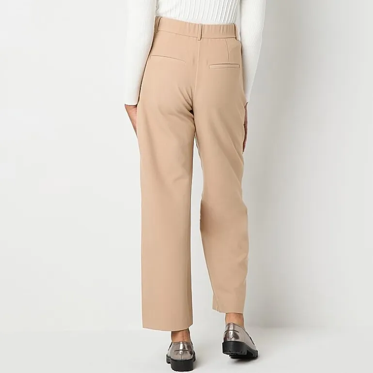 by&by Womens Juniors Wide Leg High Rise Trouser