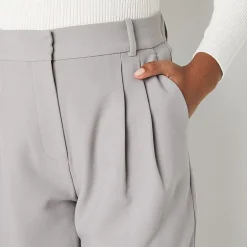 by&by Womens Juniors Wide Leg High Rise Trouser