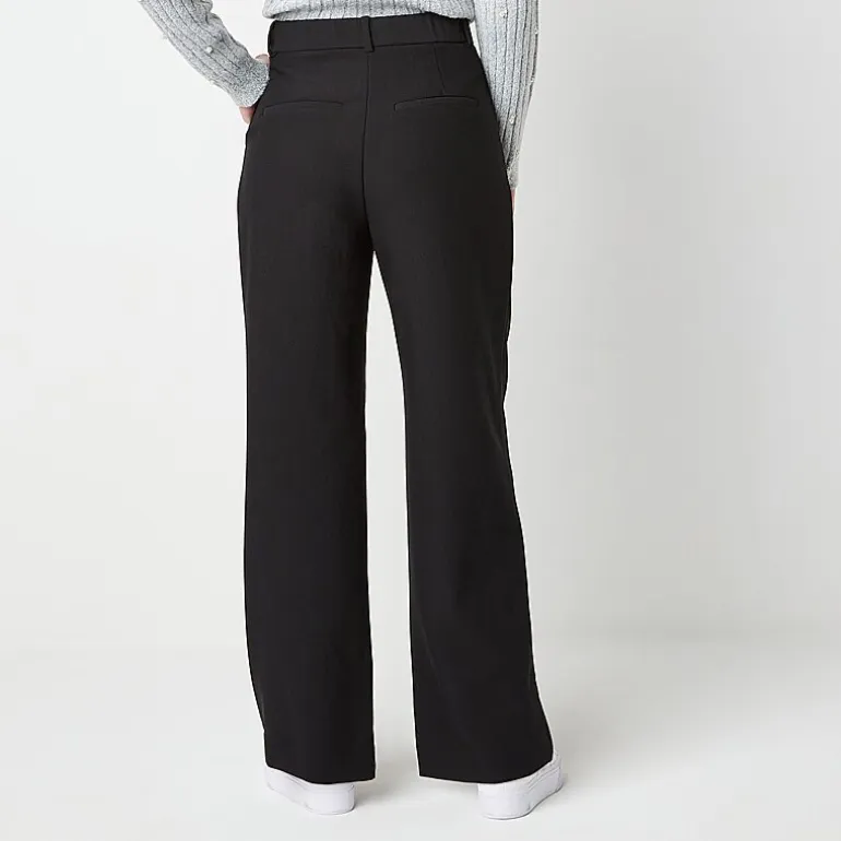 by&by Womens Juniors Wide Leg High Rise Trouser