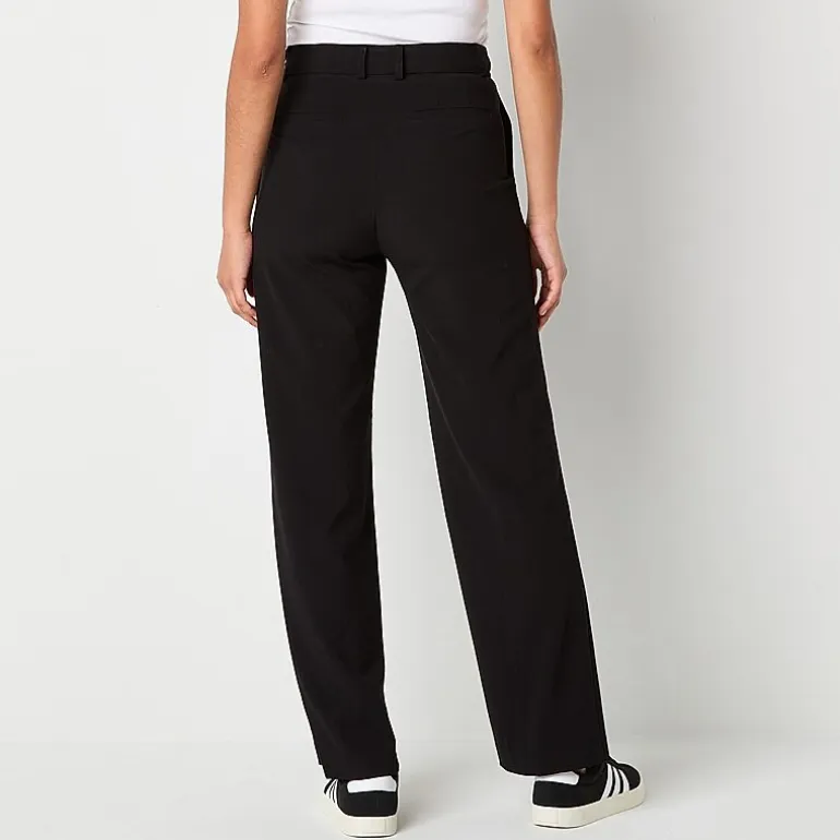 by&by Womens Juniors Wide Leg High Rise Trouser
