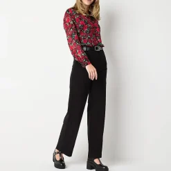 by&by Womens Juniors Wide Leg High Rise Trouser