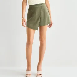 by&by Womens Mid Rise Juniors Skort