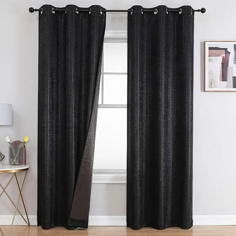 Callisto Grommet Top Blackout Set of 2 Curtain Panel