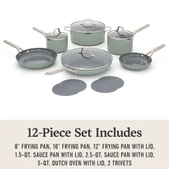 Calphalon Ceramic 12-pc. Non-Stick Cookware Set