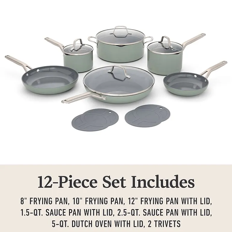 Calphalon Ceramic 12-pc. Non-Stick Cookware Set