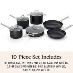 Calphalon Hard Anodized 10-pc. Cookware Set