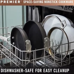 Calphalon Premier Space-Saving Hard Anodized 10-pc. Cookware Set