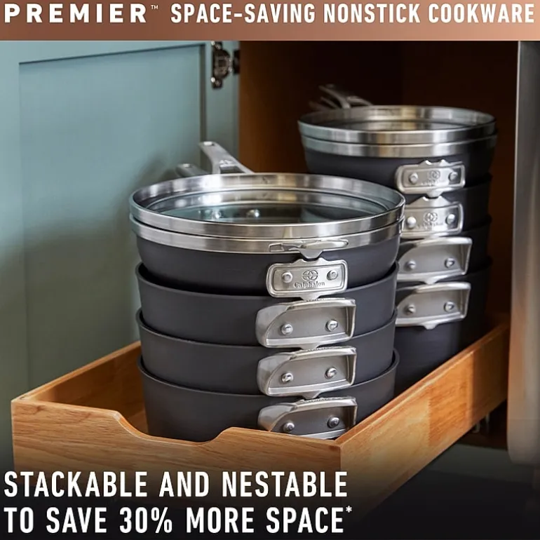 Calphalon Premier Space-Saving Hard Anodized 5-qt. Saute Pan