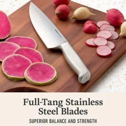 Calphalon Stainless Steel 15-pc. with Sharpin Edgetech Knife Block Set