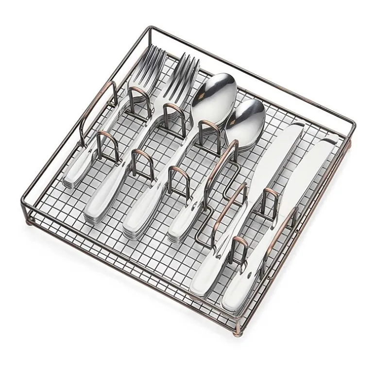 Cambridge Waylen 40-pc. Flatware Set & Caddy