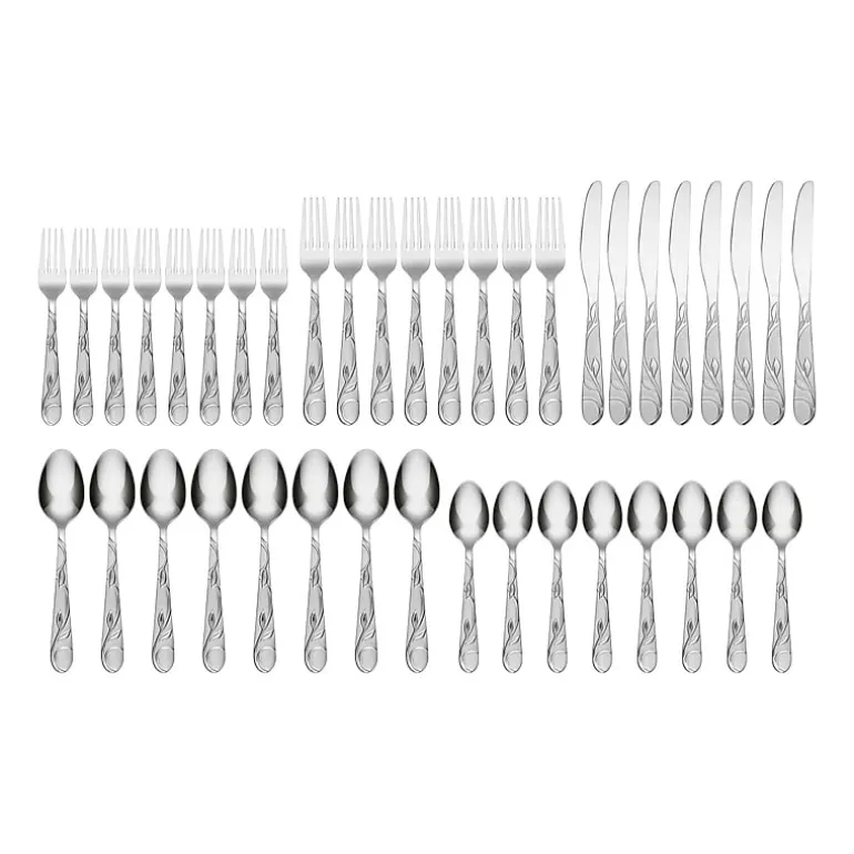 Cambridge Zehira 40-pc. Flatware Set & Caddy