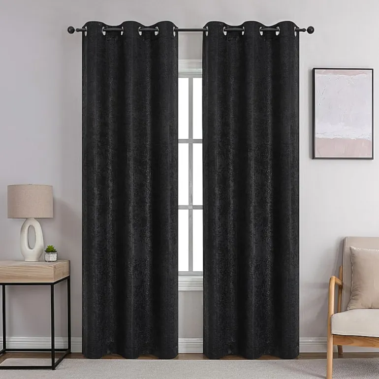 Cambrie Grommet Top Blackout Set of 2 Curtain Panel