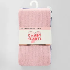 Candy Hearts Little & Big Kid Girls 2-pc. Tights