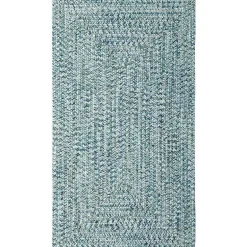 Capel Inc. Sea Pottery Concentric Braided Rectangular Rugs