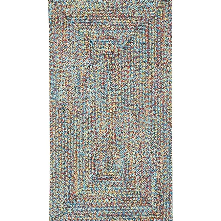 Capel Inc. Sea Pottery Concentric Braided Rectangular Rugs