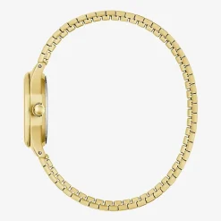 Caravelle Designed By Bulova Womens Gold Tone Stainless Steel Bracelet Watch 44l268