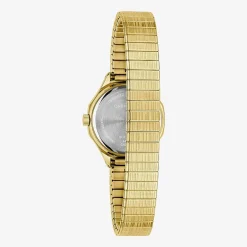Caravelle Designed By Bulova Womens Gold Tone Stainless Steel Bracelet Watch 44l268