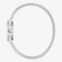 Caravelle Designed By Bulova Womens Silver Tone Stainless Steel Bracelet Watch 43l226