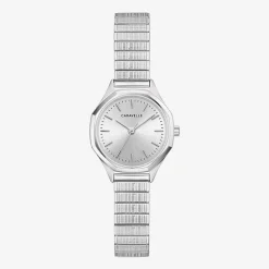 Caravelle Designed By Bulova Womens Silver Tone Stainless Steel Bracelet Watch 43l226