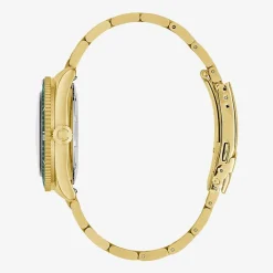 Caravelle Designed By Bulova Mens Gold Tone Stainless Steel Bracelet Watch 44b128