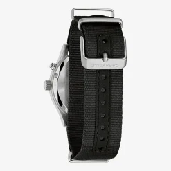 Caravelle Designed By Bulova Mens Black Strap Watch 43c125