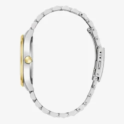 Caravelle Designed By Bulova Mens Two Tone Stainless Steel Bracelet Watch 45b163